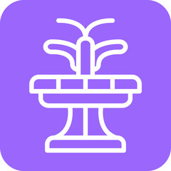 Vector Design Fountain Icon Style