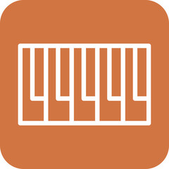 Vector Design Piano keyboard Icon Style
