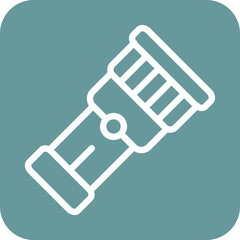 Vector Design Flashlight Icon Style