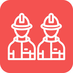 Vector Design Firefighter Team Icon Style