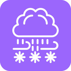 Vector Design Blizzard Icon Style