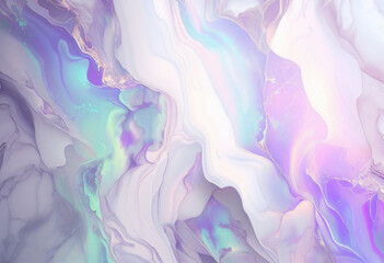 Fototapeta na wymiar White Marble Texture Background, Abstract Watercolor Smoke Backdrop, Generative AI