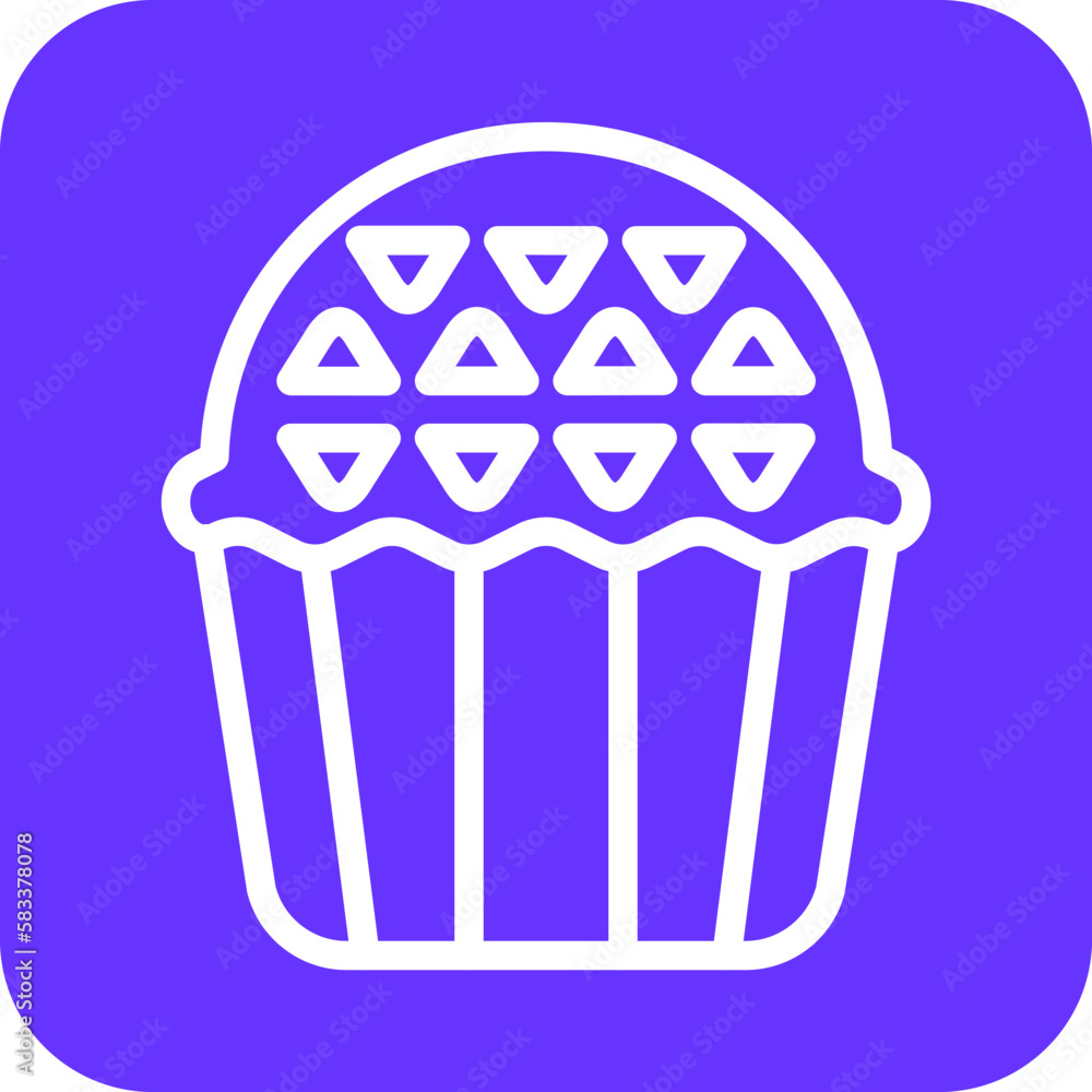 Sticker vector design muffin icon style