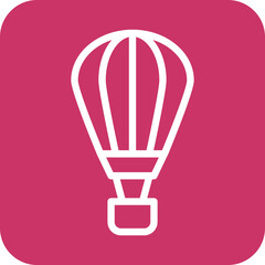 Obraz premium Vector Design Air Balloon Icon Style