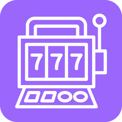 Vector Design Slot Machine Icon Style