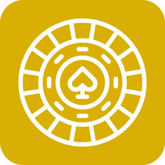 Vector Design Poker Chip Icon Style