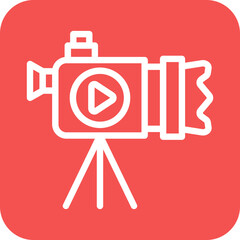 Vector Design Video Camera Icon Style