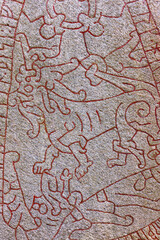 Beautiful details on the Olsbrostenen runestone