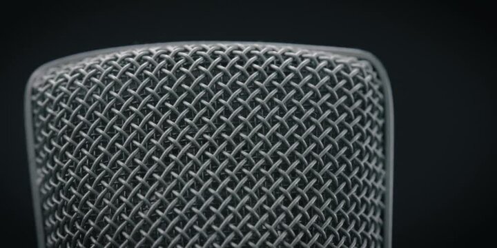 Mikrofon Loop Drehend Close Up