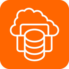 Vector Design Cloud Storage Icon Style