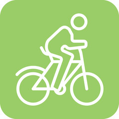 Vector Design Cycling Icon Style
