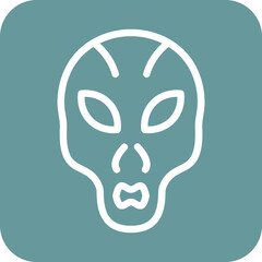 Vector Design Extraterrestrial Icon Style