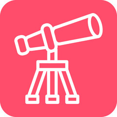 Vector Design Telescope Icon Style