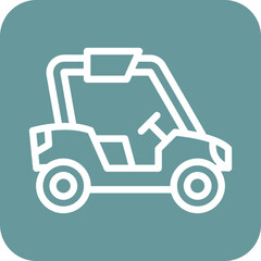 Vector Design Buggy Car Icon Style