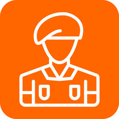 Vector Design Army Soldier Icon Style