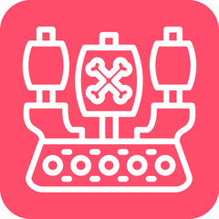 Vector Design Galleon Icon Style