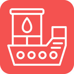 Vector Design Oil Ship Icon Style