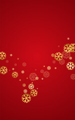 Fototapeta na wymiar Gray Snowfall Vector Red Background. Holiday