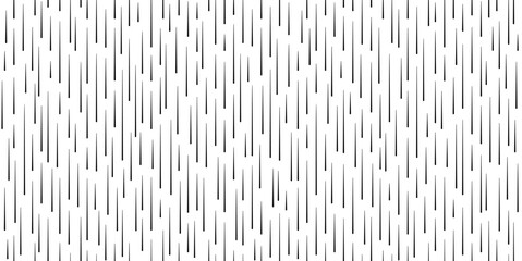 Heavy rain seamless pattern. Abstract drops geometric pattern. Rainy fall day texture. Dashed vertical lines. Vector illustration on white background.
