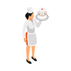 Chef Isometric Illustration