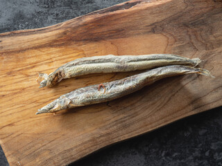 dried sand eel, dried fish