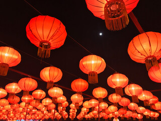 chinese lanterns on the street