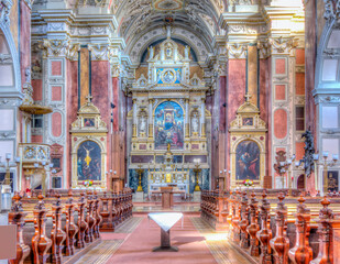Interiors of Scottish monastery church, Vienna, Austria