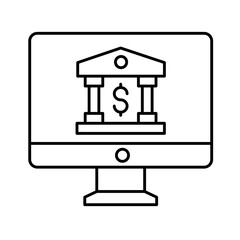 Online banking Vector Icon

