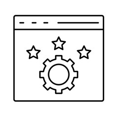 Web rating Vector Icon

