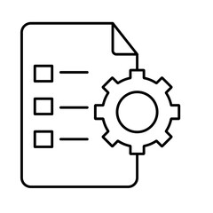 Sheet settings Vector Icon


