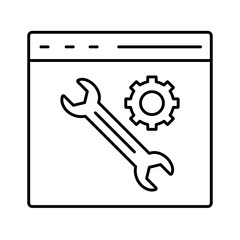 Screen maintenance Vector Icon

