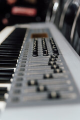 audio mixing board