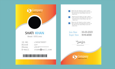 business card template