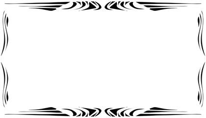 Illustration of a photo frame with a tribal design. Perfect for photo frames, invitation cards, greeting cards, book covers, wallpapers