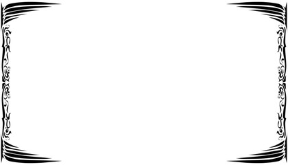 Illustration of a photo frame with a tribal design. Perfect for photo frames, invitation cards, greeting cards, book covers, wallpapers