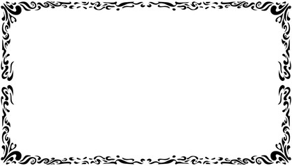 Illustration of a photo frame with a tribal design. Perfect for photo frames, invitation cards, greeting cards, book covers, wallpapers