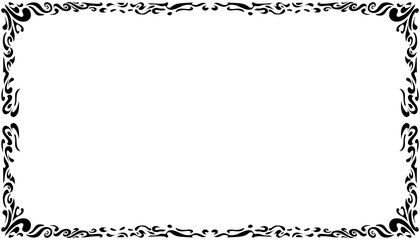 Illustration of a photo frame with a tribal design. Perfect for photo frames, invitation cards, greeting cards, book covers, wallpapers