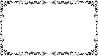 Illustration of a photo frame with a tribal design