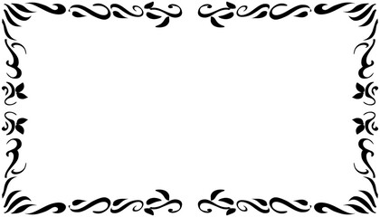 Illustration of a photo frame with a tribal design. Perfect for photo frames, invitation cards, greeting cards, book covers, wallpapers