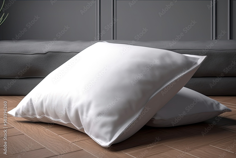 Poster pillow mock up view . generative ai