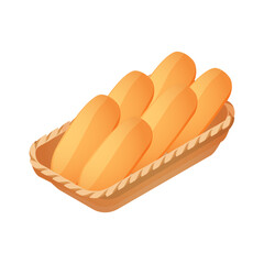 Isometric Bread Icon