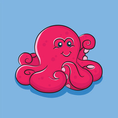 cute octopus illustration