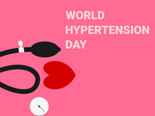 flat design hypertension day vector illustration