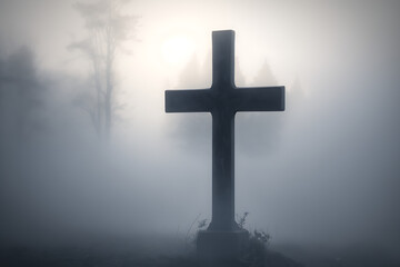 Naklejka premium : Cross art Background, Good Friday,Jesus cross, Easter, Christianity, cross, easter, god, christ, religion, Christian,Jesus, faith, crucifix, background, catholic, Good Friday, Art by Generative AI