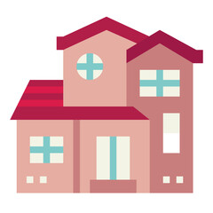 house flat icon style