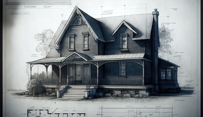 Blueprint house for the perfect plans