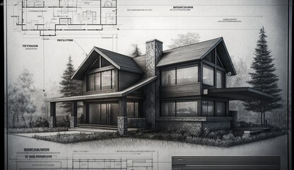 Blueprint house for the perfect plans