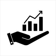 investment icon. Business and finance investment symbol template for graphic and web design collection vector illustration, on white background, eps 10.