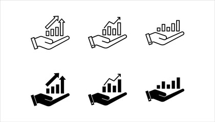 investment icon. Business and finance investment symbol template for graphic and web design collection vector illustration, on white background, eps 10.