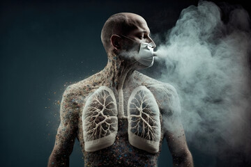 Lung disease from smoking , pm 2.5 and air pollution, generative AI